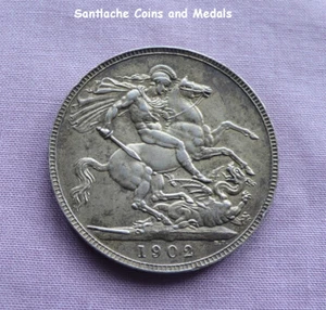 1902 KING EDWARD VII SILVER CROWN - High Grade Coin - Picture 1 of 2