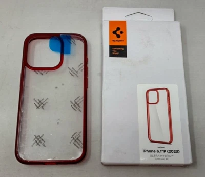 Spigen iPhone 15 Pro Case Ultra Hybrid Deep Red ACS07055 - Image 1 of 4
