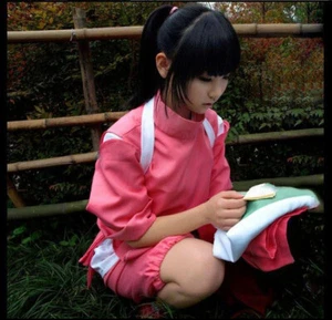 Hayao Miyazaki Sen and Chihiro's Spiriting Ogino Spirited Away Cosplay Costume - Picture 1 of 11