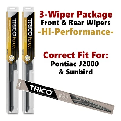 Wipers 3-pk Hi-Performance fits 1982-1985 Pontiac J2000 & Sunbird 25160x2/30160 Foto 1 de 4