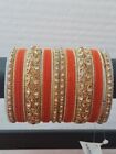 Indian Traditional Bollywood Metal Velvet Bangle Wedding Woman Jewelry Party