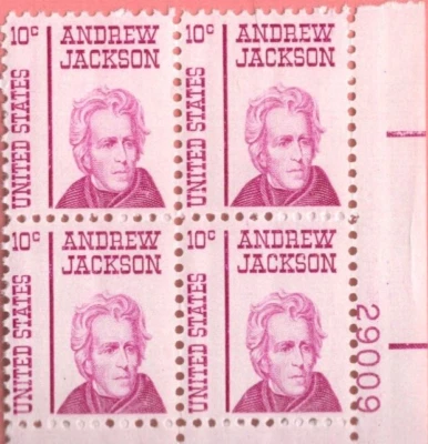 Scott # 1286 - US Plate Block Of 4  Andrew Jackson  Mint Never Hinged - 1967-81 - Image 1 of 2
