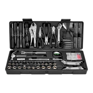 Mechanics Tool Set 130 Piece Set Drive Socket Ratchet Mechanics Case Tools New - Picture 1 of 5