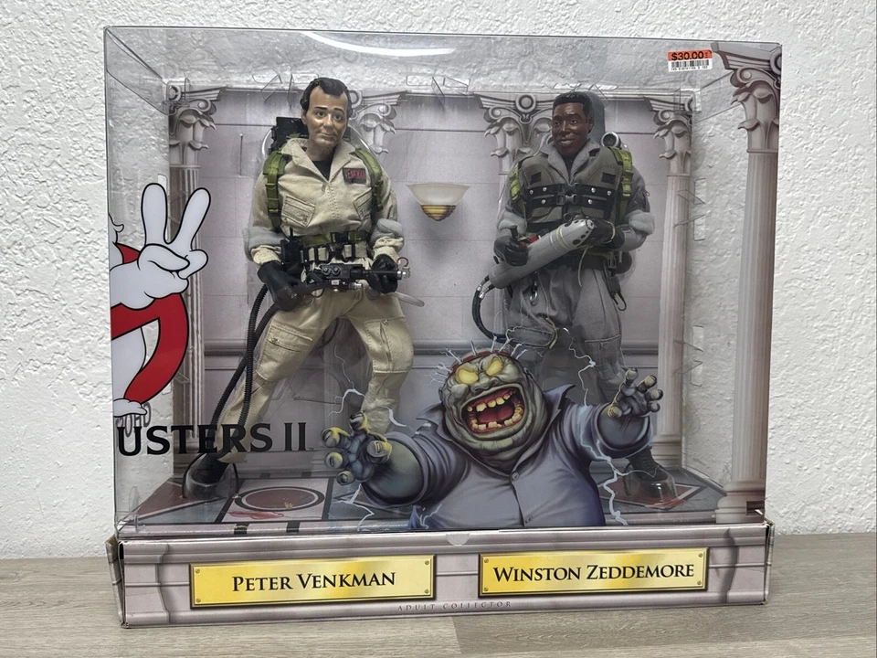 Ghostbusters 2 II 2010 12"" Mattel paquete de 2 Peter Venkman Winston Zeddemore nuevo JD Foto 1 de 4