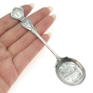 PAGE KEEN & PAGE 925 Plata de Ley Antigua 1917 Londres Pelican Plymouth Cuchara - Imagen 1 de 9