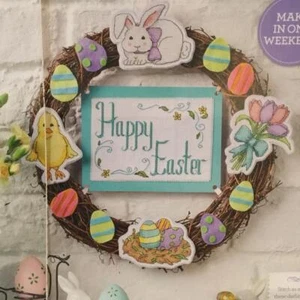 CROSS STITCH HAPPY EASTER CHART TO MAKE FROM A UK MAGAZINE BK1 - Picture 1 of 1