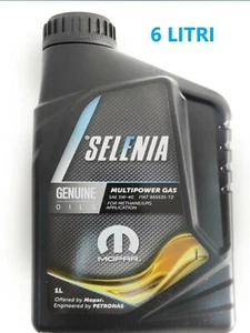 6 LT LITRI OLIO MOTORE SELENIA MULTIPOWER PURE ENERGY 5W40 GAS GPL METANO - Foto 1 di 3