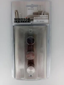 3 Gang 2 Way 250w Push Dimmer (Windsor) Top-quality Free UK shipping - Picture 1 of 5