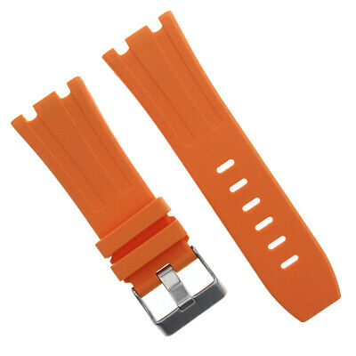 28mm Ap Rubber Band Strap For 42mm Audemars Piguet Royal Oak Offshore Orange • 22.90€