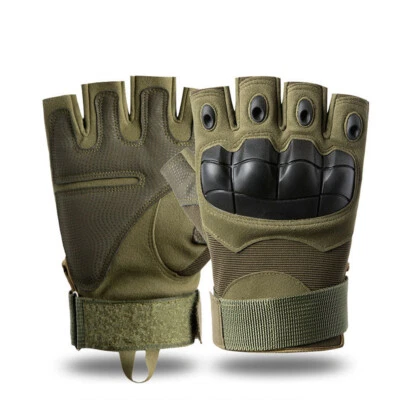 Tactical Half Finger Gloves Men's Army Military Combat Police Patrol Fingerless - image 1 of 4