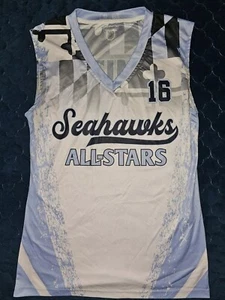 Camiseta sin mangas Seahawks auténtica para niñas All Stars #16 Smith poliéster talla 16 - Imagen 1 de 7