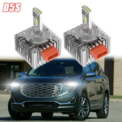 For GMC Terrain 2018-2020 2021 D5S LED Headlight Bulbs High Low Beam Replace HID - Image 1 of 4