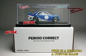 Hot Wheels CUSTOM PERIOD CORRECT Mercedes-Benz 190E BOX+INTERNAL COVER+CASING - Picture 1 of 22