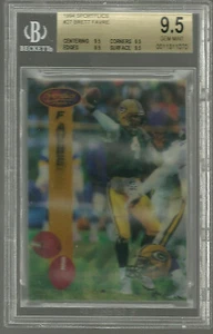 1994 SPORTFLICS #27  BRETT FAVRE BGS 9.5 X 4  MINT Green Bay Packers Perfect - Picture 1 of 2