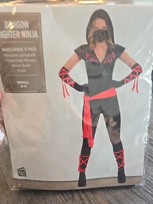NUEVO Disfraz Sexy Ninja Luchador Dragón Para Mujer Talla Pequeña Foto 1 de 3