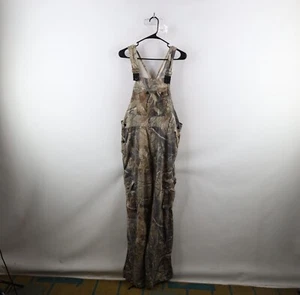 Vintage Streetwear Mens Medium Faded Realtree Camouflage Cargo Overalls Bibs - Picture 1 of 16