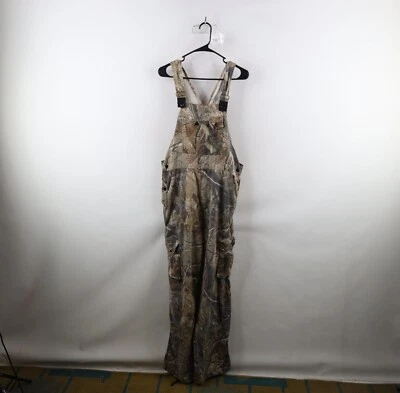Vintage Streetwear Mens Medium Faded Realtree Camouflage Cargo Overalls Bibs - Image 1 of 4