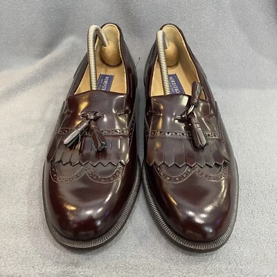 Zapatos Nordstrom Para Hombre Artesanales Kiltie Borla Punta de Ala Italia Borgoña Talla 11 Foto 1 de 4