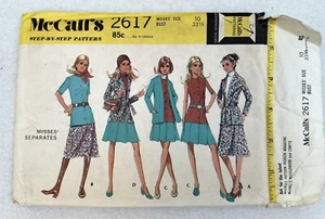 Vtg 1970 McCall's 2617 Pattern Misses Separates Sz 10 B 32.5" H 34.5" Uncut FF - Picture 1 of 7