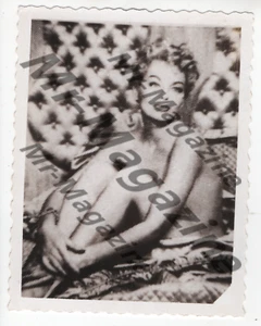 Vintage Risqué B&W Pinup 4"x3" Sexy Cheesecake Blonde Lingerie XP-477 - Picture 1 of 1