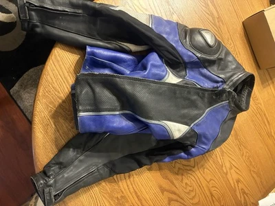 Frank Thomas Men's Leather Motorcycle Jacket Size UK 46 EUR 56 — 第 1/4 张图片