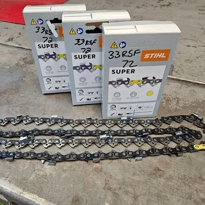 NEW OEM STIHL 33 RSF  3/8, .050g  72 driver 3 PACK  3676 005 0072 FULL SKIP 3PK - image 1 of 4