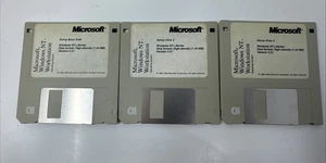 Microsoft Windows NT 3.51 Workstation CPU Edition 3.5" 3 Setup Disks - Picture 1 of 5
