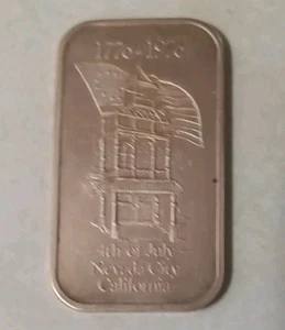 Nevada City California Bicentennial Messingbarren - Bild 1 von 2