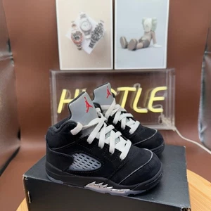 Air Jordan 5 Retro OG (TD) Niño Pequeño Metálico Reimaginado Talla 6C (HF3977-001) - Imagen 1 de 11
