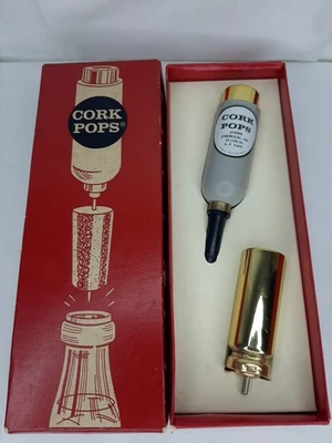 Abridor de botellas de vino corcho original vintage nuevo hecho en EE. UU. Foto 1 de 4