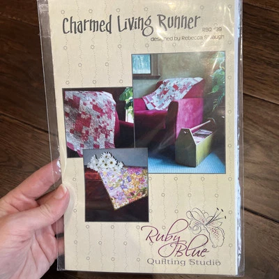 Ruby Blue - Charmed Living Runner- Uses A Charm Pack Quilt Pattern VTG 2010 - Image 1 of 2