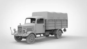 3D Druck Modell 1/72 German L3000 LKW Modell unbemalt - Bild 1 von 5