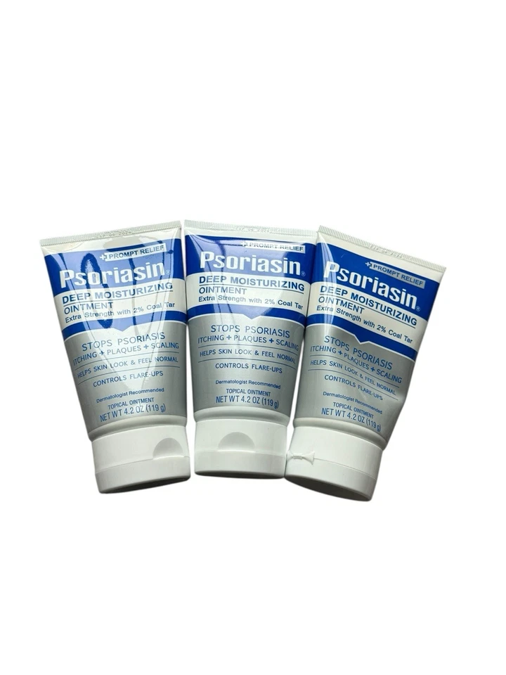 Nova pomada hidratante profunda de psoriasina para psoríase x3 4,2 oz LEIA a descrição - Imagem 1 de 4
