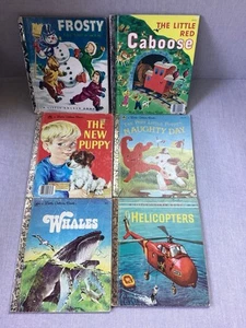 Bulk lot Little Golden Books 6 Mixed Titles Vintage Kids Books - Picture 1 of 10