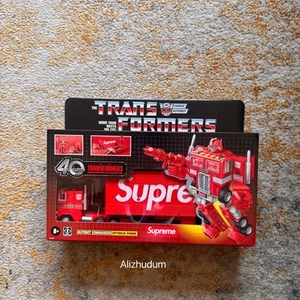 SUPREME SS25 TRANSFORMERS G1 OPTIMUS PRIME FIGURE BOX LOGO - Picture 1 of 3