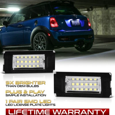 For 07-15 Mini Cooper R56 R57 R58 R59 [FULL LED] License Plate Light Replacement Foto 1 de 4
