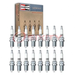 16 pc Champion Copper Plus Spark Plugs for 1999-2003 Mercedes-Benz CLK430 fz - Picture 1 of 5