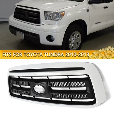 For 2010-2013 Toyota Tundra Front Bumper Grille Upper Grill Assembly Super White Foto 1 de 4