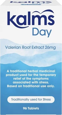 BRANDED Kalms Day 96 Tablets Traditional Herbal Medicinal for Temporary Relief of Stress
