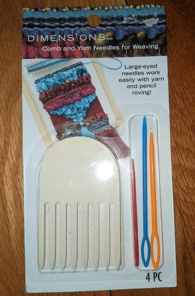 Dimensiones agujas de peine e hilo para tejer Foto 1 de 2