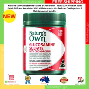 Nature's Own Glucosamine Sulfate & Chondroitin for Joint Health 320 Tablets NEW - Picture 1 of 9