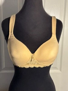 Classique bra 730 lightly padded wirefree lace sides beige 42A - Picture 1 of 6