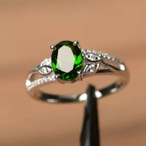 Elegant Women Wedding Ring 925 Silver Cubic Zircon Ring Free Shipping Sz 6-10 - Picture 1 of 11