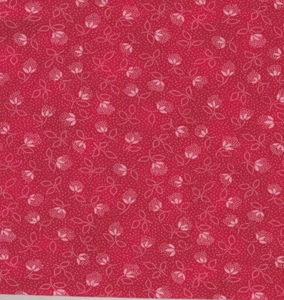 Autumn Grace Fabric by RJR Fabrics ,100% cotton, Red Floral, 1 3/4yd piece - Picture 1 of 1