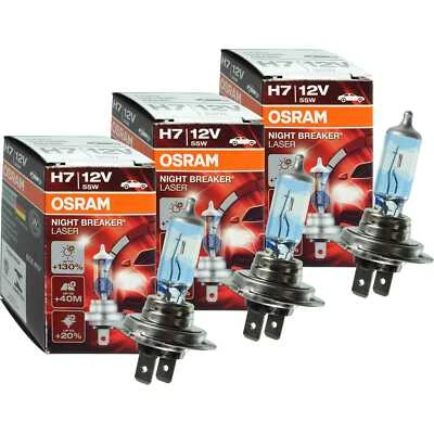 3x OSRAM NIGHT BREAKER LASER H7 +130% Glühbirne Lampe 12V 60/55 Watt PX26D - Bild 1 von 4