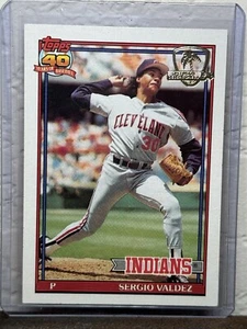 1991 Topps Operation Desert Shield #98 Sergio Valdez Cleveland Indians NM 2 - Picture 1 of 2