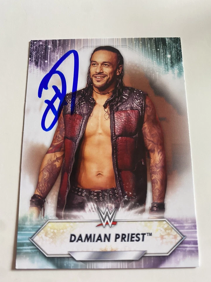 Damian Priest WWE Signed 2021 Topps Card # 104 - Image 1 of 1