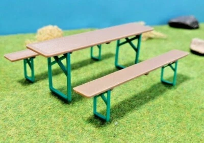 Bierzeltgarnitur 1:22,5 Spur G Diorama Dekoration Bausatz Tisch passend zu LGB