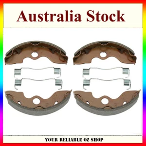 2X Front Brake Shoes For Honda TRX200 SX TRX250 TRX300 TE Recon ES TM Fourtrax - Picture 1 of 2