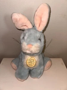 Vintage Gerber Precious Plush Teddy Bear Blue Bunny Rabbit VTG Pink White Plushy - Picture 1 of 8